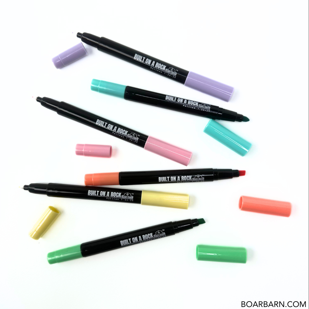 6-Pack Dual-Tip Highlighters