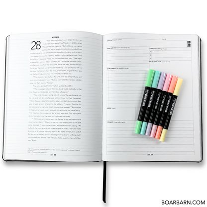 The Gospels 90-Day Planner and 6-Pack Dual-Tip Highlighters Set